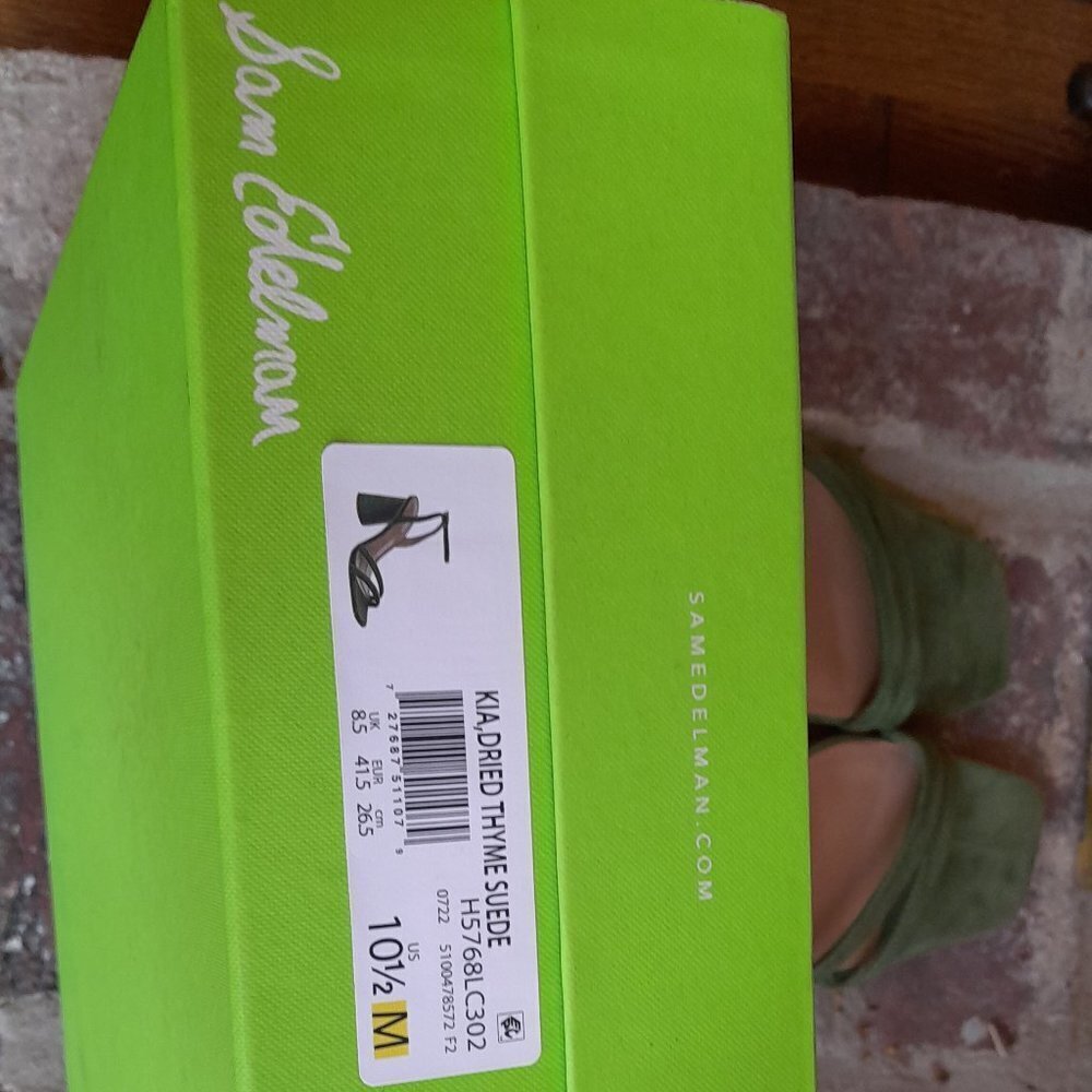 Sam Edelman Thyme Suede Sandals NWOT 10 1/2 - Picture 3 of 8